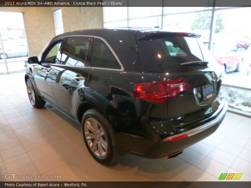 Crystal Black Pearl / Ebony 2013 Acura MDX SH-AWD Advance