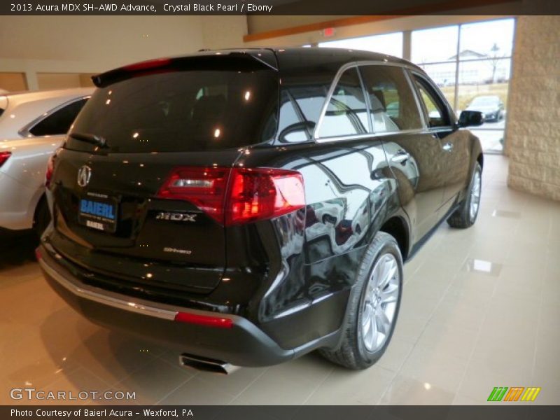 Crystal Black Pearl / Ebony 2013 Acura MDX SH-AWD Advance
