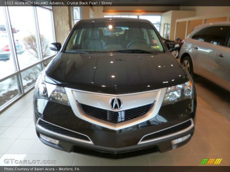 Crystal Black Pearl / Ebony 2013 Acura MDX SH-AWD Advance