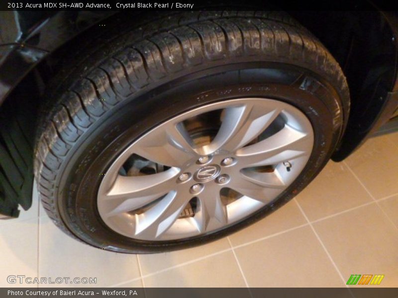 Crystal Black Pearl / Ebony 2013 Acura MDX SH-AWD Advance