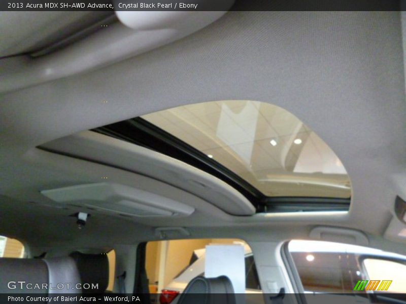 Crystal Black Pearl / Ebony 2013 Acura MDX SH-AWD Advance