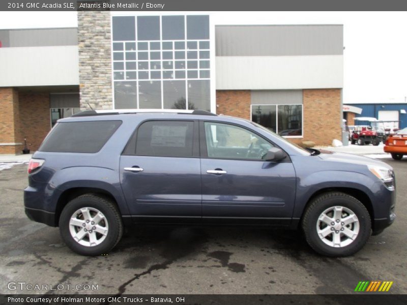 Atlantis Blue Metallic / Ebony 2014 GMC Acadia SLE