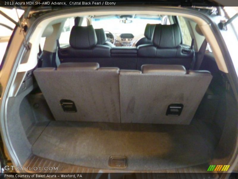 Crystal Black Pearl / Ebony 2013 Acura MDX SH-AWD Advance