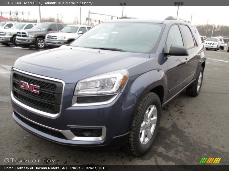 Atlantis Blue Metallic / Ebony 2014 GMC Acadia SLE