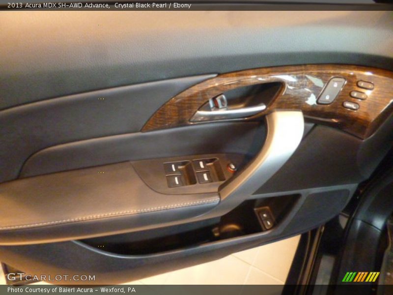 Crystal Black Pearl / Ebony 2013 Acura MDX SH-AWD Advance