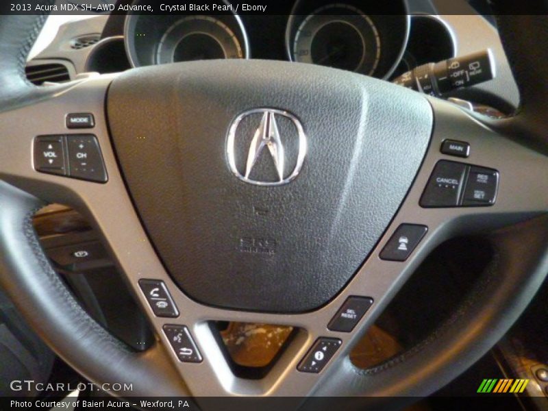 Crystal Black Pearl / Ebony 2013 Acura MDX SH-AWD Advance