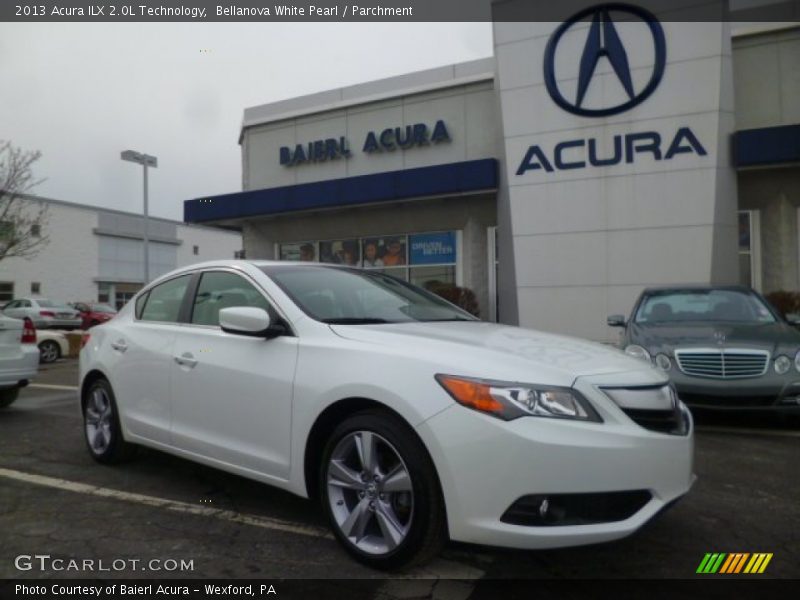 Bellanova White Pearl / Parchment 2013 Acura ILX 2.0L Technology