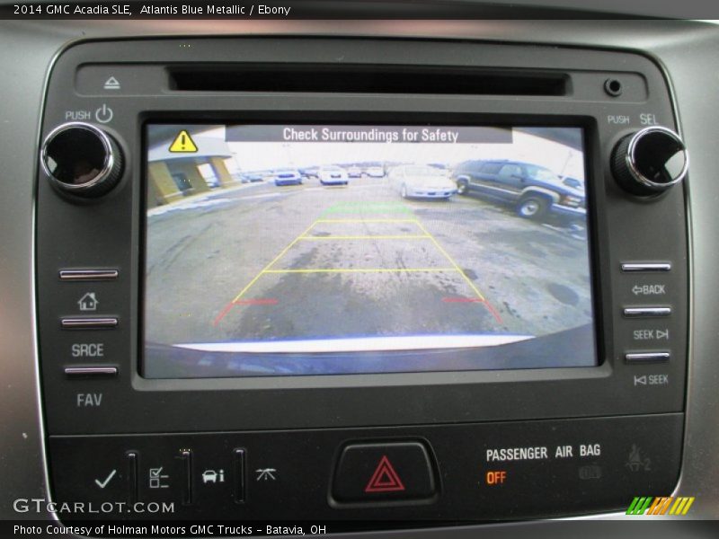 Atlantis Blue Metallic / Ebony 2014 GMC Acadia SLE