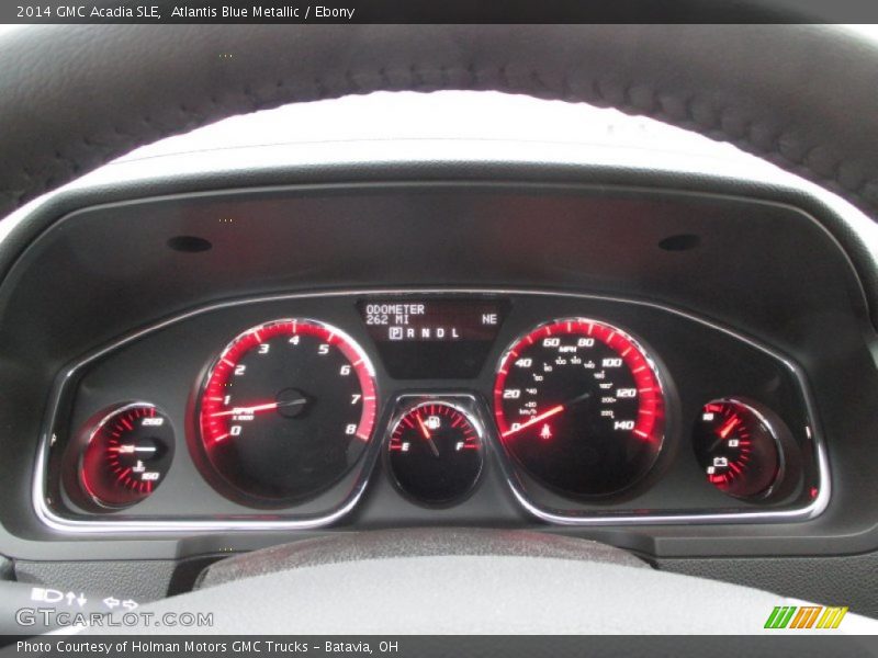Atlantis Blue Metallic / Ebony 2014 GMC Acadia SLE