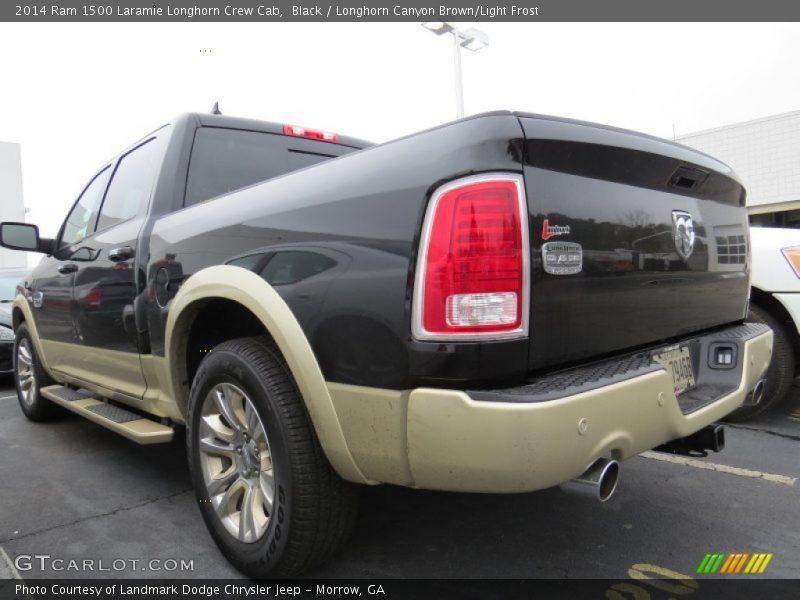 Black / Longhorn Canyon Brown/Light Frost 2014 Ram 1500 Laramie Longhorn Crew Cab