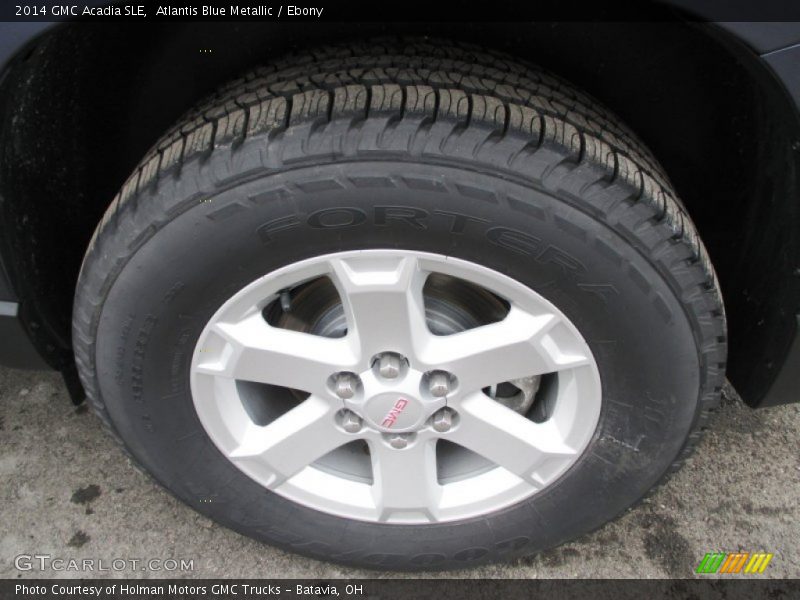 Atlantis Blue Metallic / Ebony 2014 GMC Acadia SLE