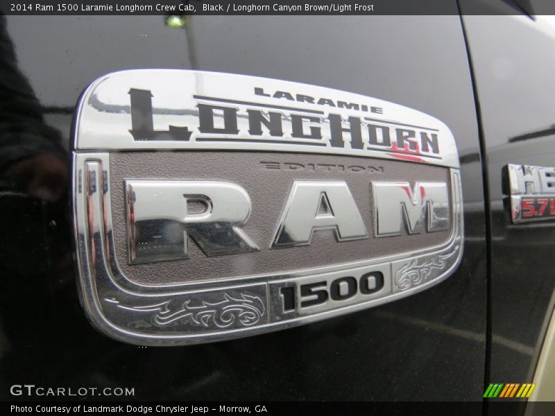 Black / Longhorn Canyon Brown/Light Frost 2014 Ram 1500 Laramie Longhorn Crew Cab