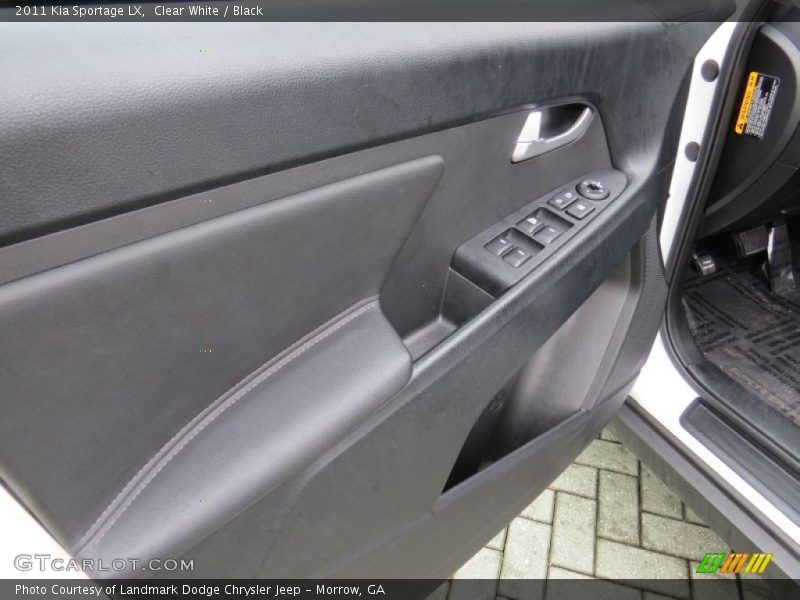 Clear White / Black 2011 Kia Sportage LX