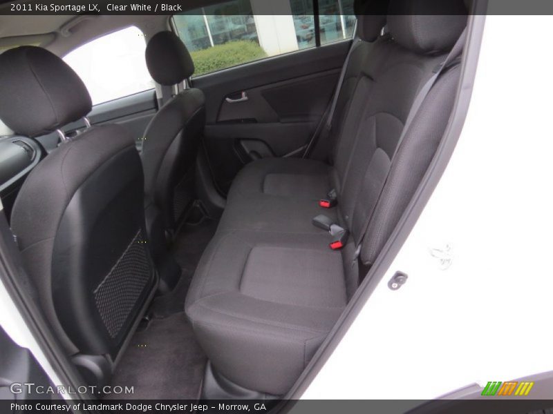 Clear White / Black 2011 Kia Sportage LX