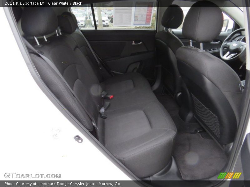 Clear White / Black 2011 Kia Sportage LX