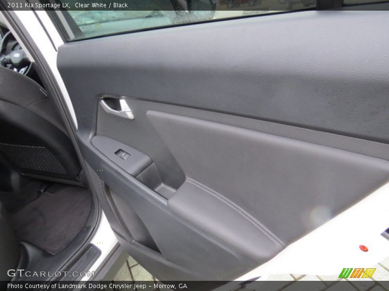 Clear White / Black 2011 Kia Sportage LX