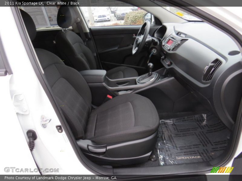 Clear White / Black 2011 Kia Sportage LX