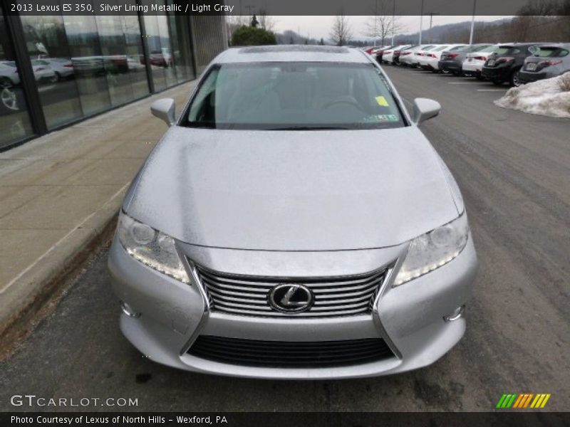 Silver Lining Metallic / Light Gray 2013 Lexus ES 350