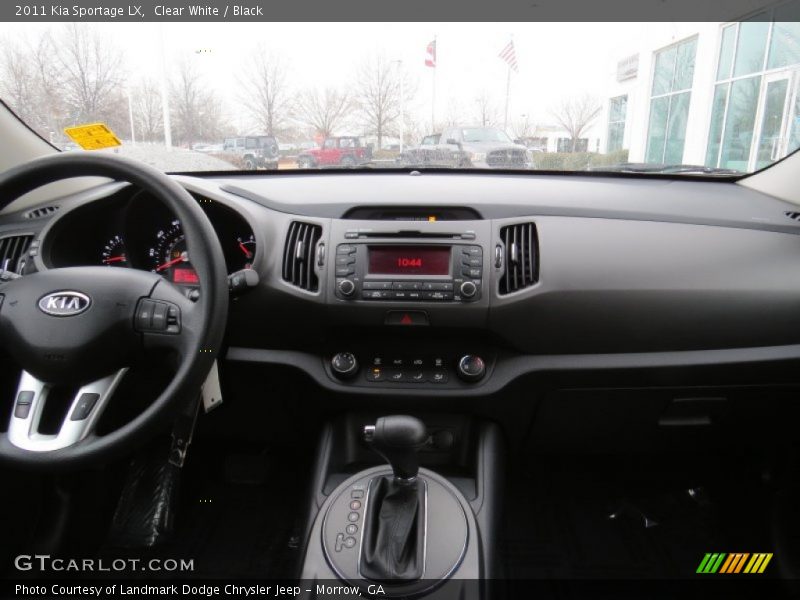 Clear White / Black 2011 Kia Sportage LX