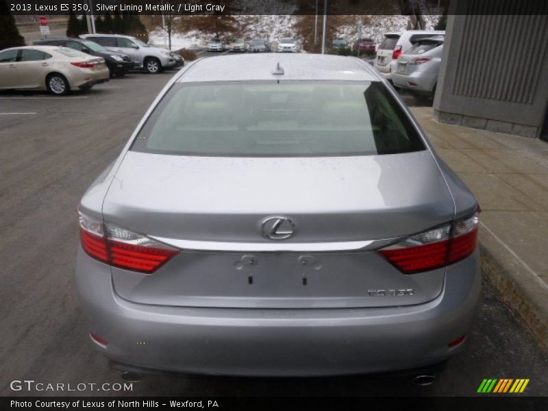 Silver Lining Metallic / Light Gray 2013 Lexus ES 350