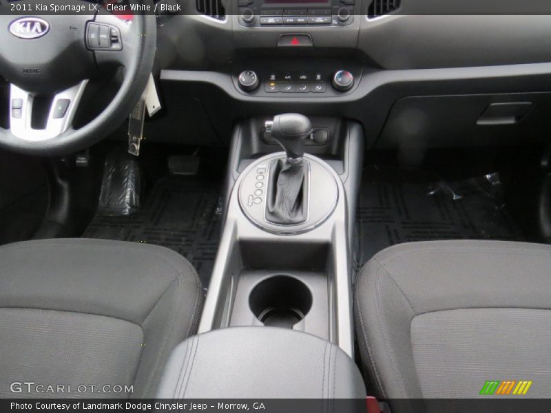 Clear White / Black 2011 Kia Sportage LX