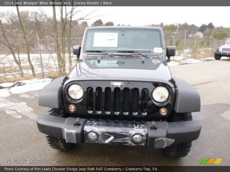 Granite Metallic / Black 2014 Jeep Wrangler Willys Wheeler 4x4