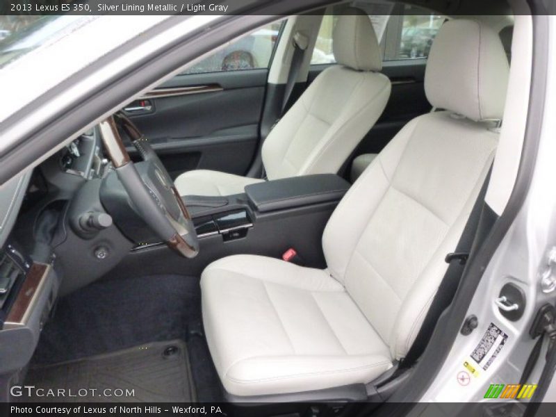Silver Lining Metallic / Light Gray 2013 Lexus ES 350