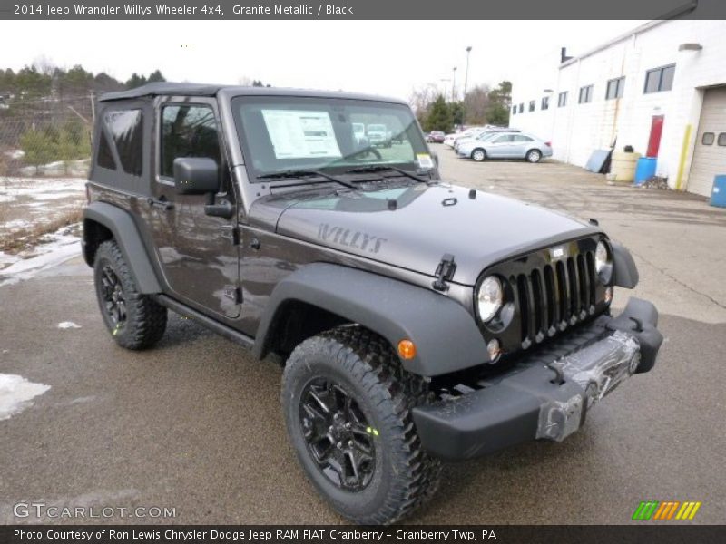Granite Metallic / Black 2014 Jeep Wrangler Willys Wheeler 4x4