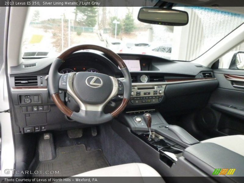 Silver Lining Metallic / Light Gray 2013 Lexus ES 350