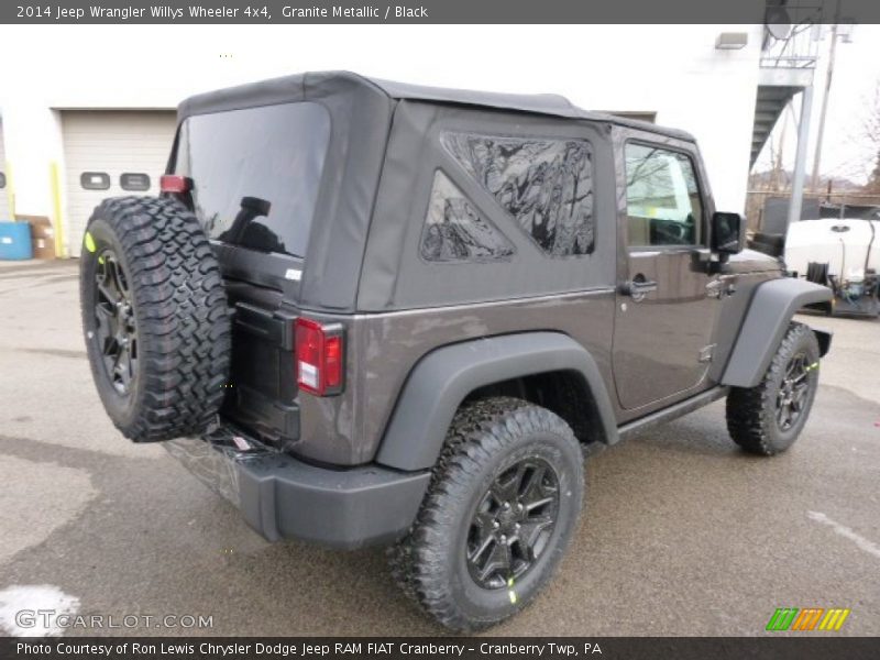 Granite Metallic / Black 2014 Jeep Wrangler Willys Wheeler 4x4