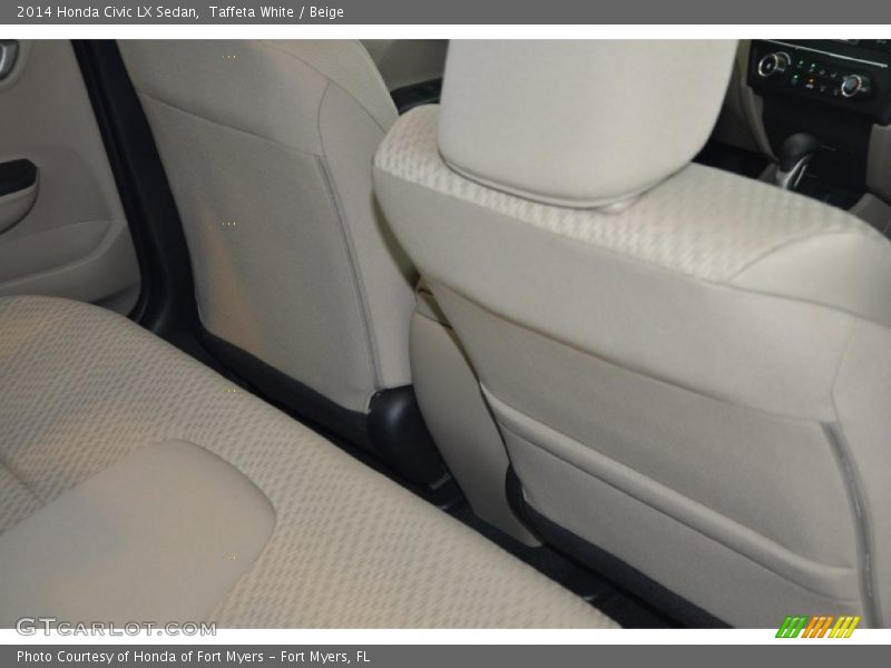 Taffeta White / Beige 2014 Honda Civic LX Sedan