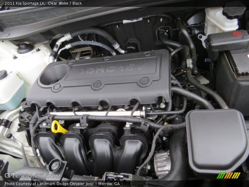 Clear White / Black 2011 Kia Sportage LX