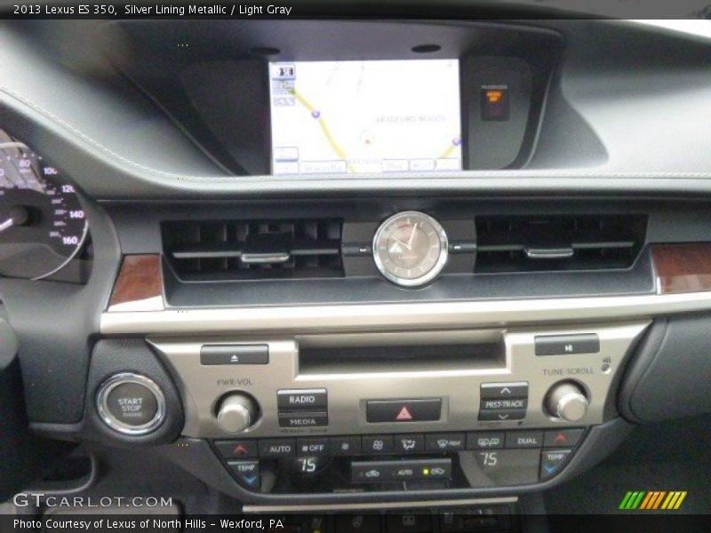 Silver Lining Metallic / Light Gray 2013 Lexus ES 350