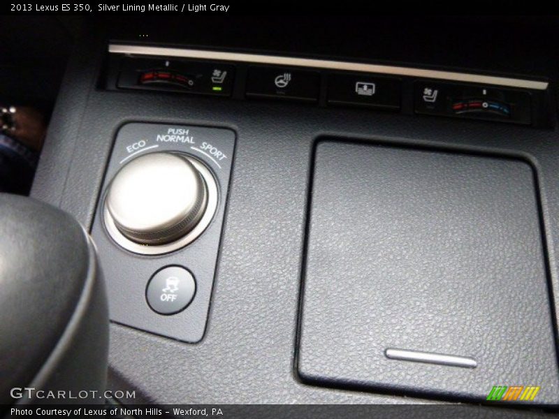 Silver Lining Metallic / Light Gray 2013 Lexus ES 350