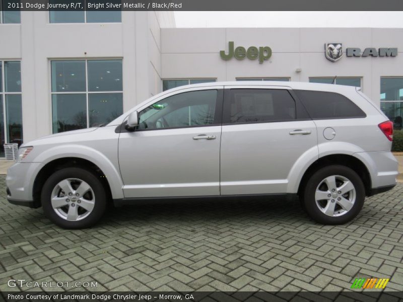 Bright Silver Metallic / Black/Red 2011 Dodge Journey R/T