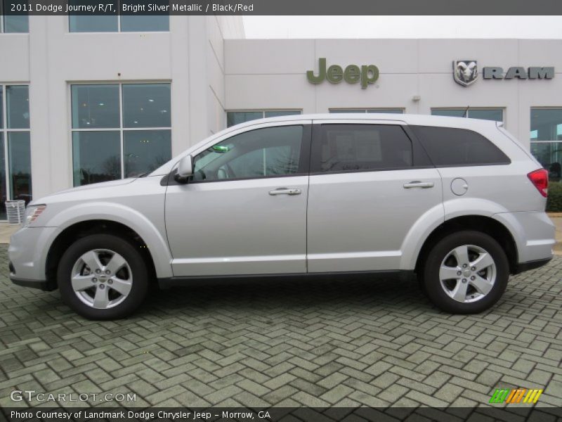 Bright Silver Metallic / Black/Red 2011 Dodge Journey R/T