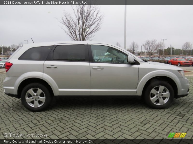 Bright Silver Metallic / Black/Red 2011 Dodge Journey R/T