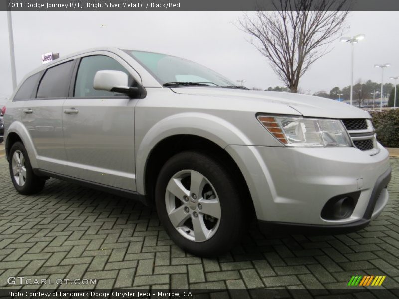 Bright Silver Metallic / Black/Red 2011 Dodge Journey R/T