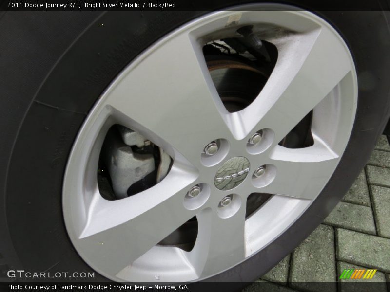 Bright Silver Metallic / Black/Red 2011 Dodge Journey R/T