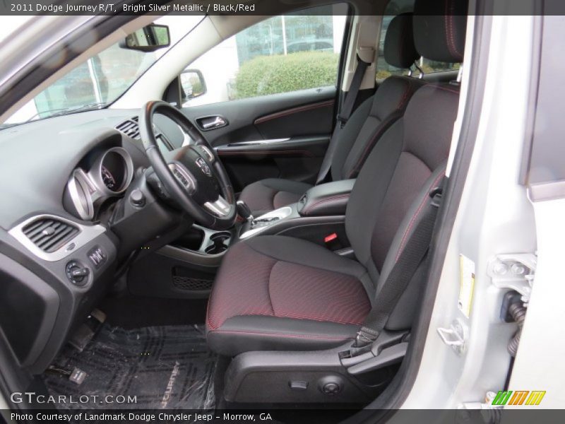 Bright Silver Metallic / Black/Red 2011 Dodge Journey R/T