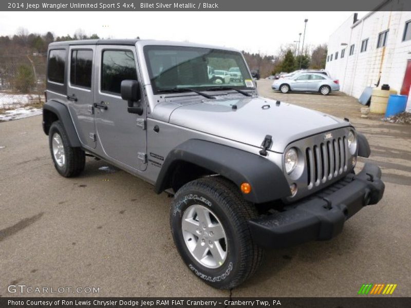 Billet Silver Metallic / Black 2014 Jeep Wrangler Unlimited Sport S 4x4
