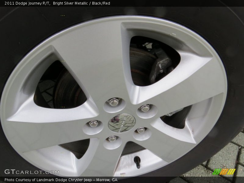 Bright Silver Metallic / Black/Red 2011 Dodge Journey R/T