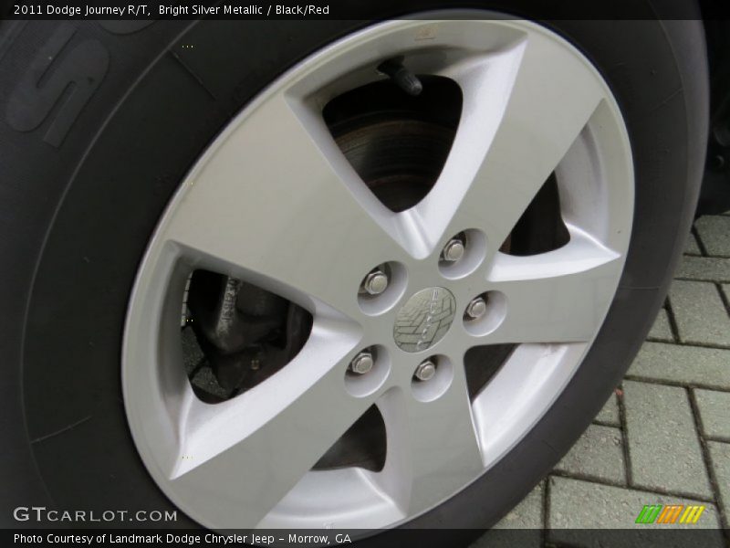 Bright Silver Metallic / Black/Red 2011 Dodge Journey R/T