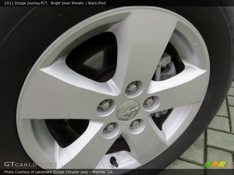 Bright Silver Metallic / Black/Red 2011 Dodge Journey R/T