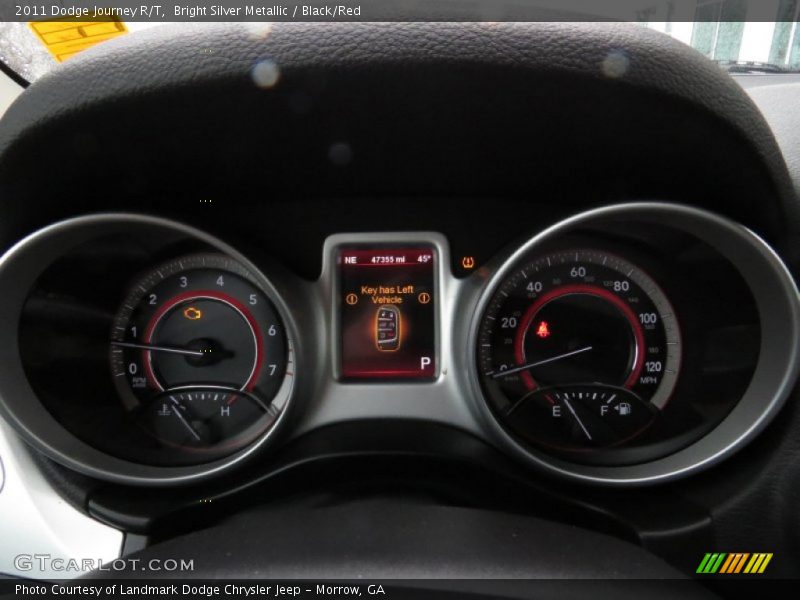 Bright Silver Metallic / Black/Red 2011 Dodge Journey R/T