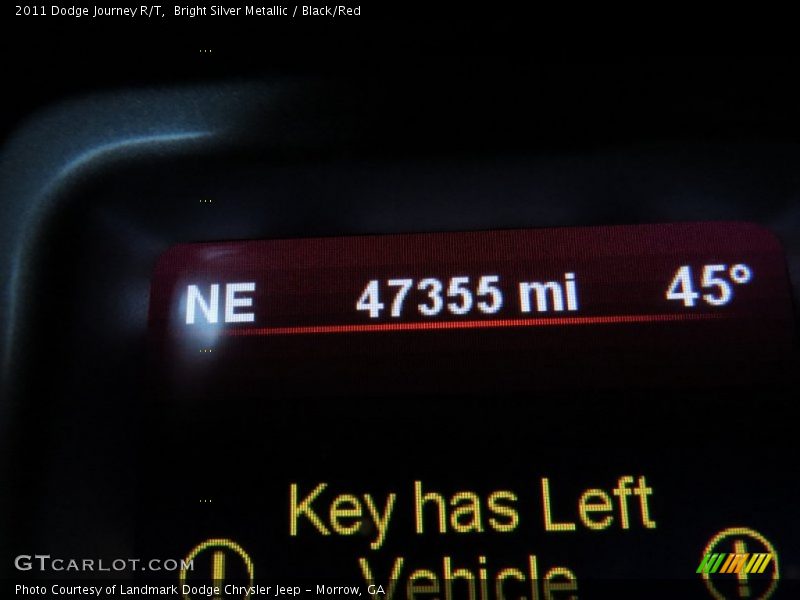 Bright Silver Metallic / Black/Red 2011 Dodge Journey R/T