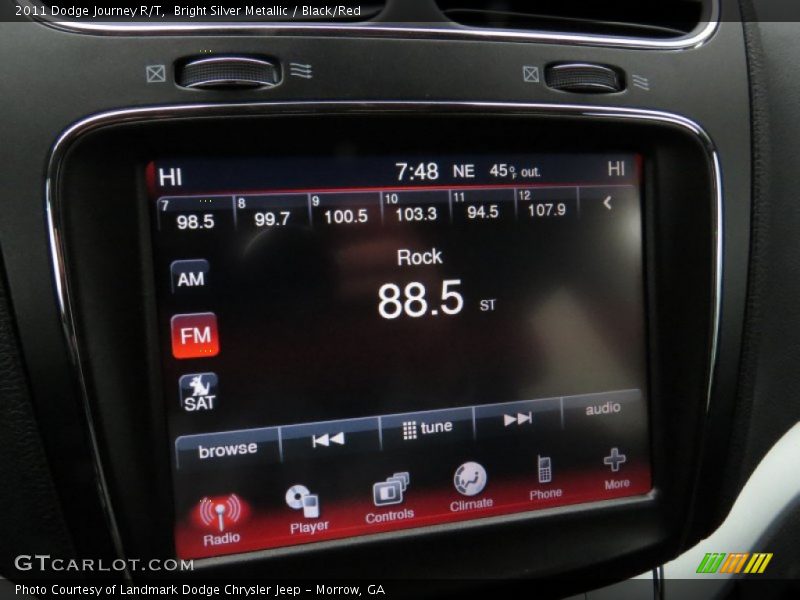 Bright Silver Metallic / Black/Red 2011 Dodge Journey R/T