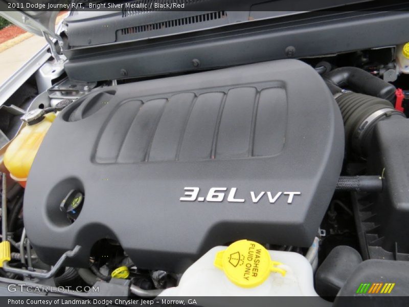 Bright Silver Metallic / Black/Red 2011 Dodge Journey R/T