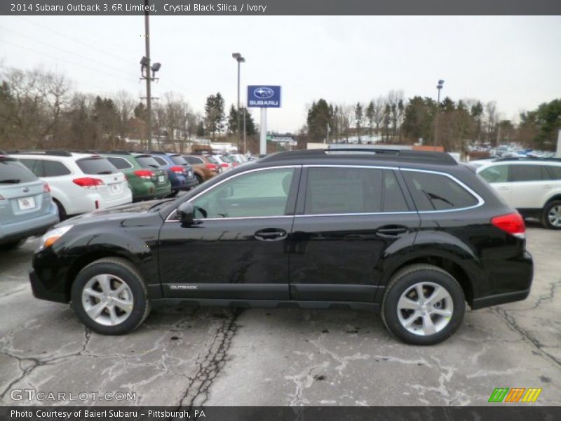 Crystal Black Silica / Ivory 2014 Subaru Outback 3.6R Limited