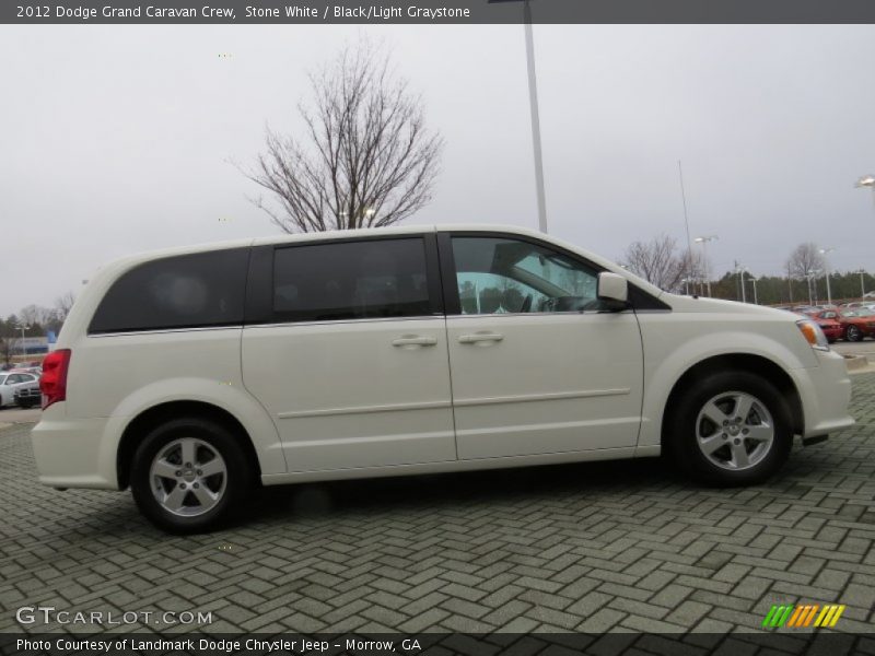 Stone White / Black/Light Graystone 2012 Dodge Grand Caravan Crew